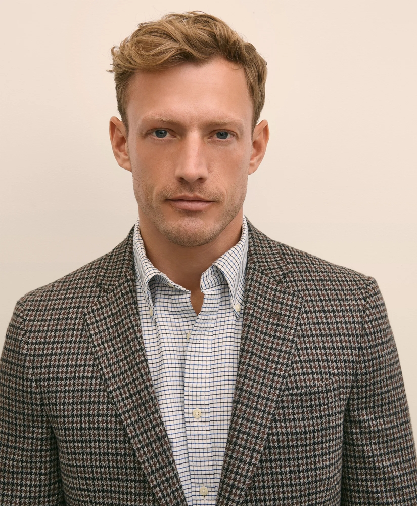 Classic Fit Cotton Wool Blend Knit Check Sport Coat, image 3