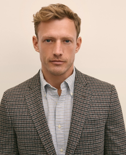 Classic Fit Cotton Wool Blend Knit Check Sport Coat, image 3