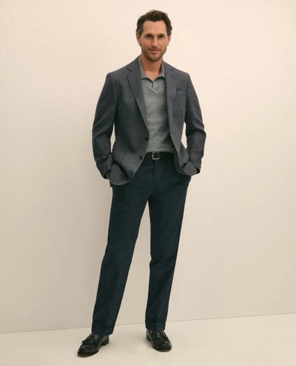 Traditional Fit Wool Hopsack Gingham Sport Coat, image 2