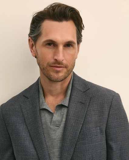 Traditional Fit Wool Hopsack Gingham Sport Coat, image 3