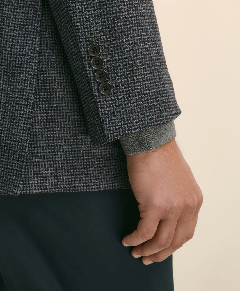 Traditional Fit Wool Hopsack Gingham Sport Coat, image 4