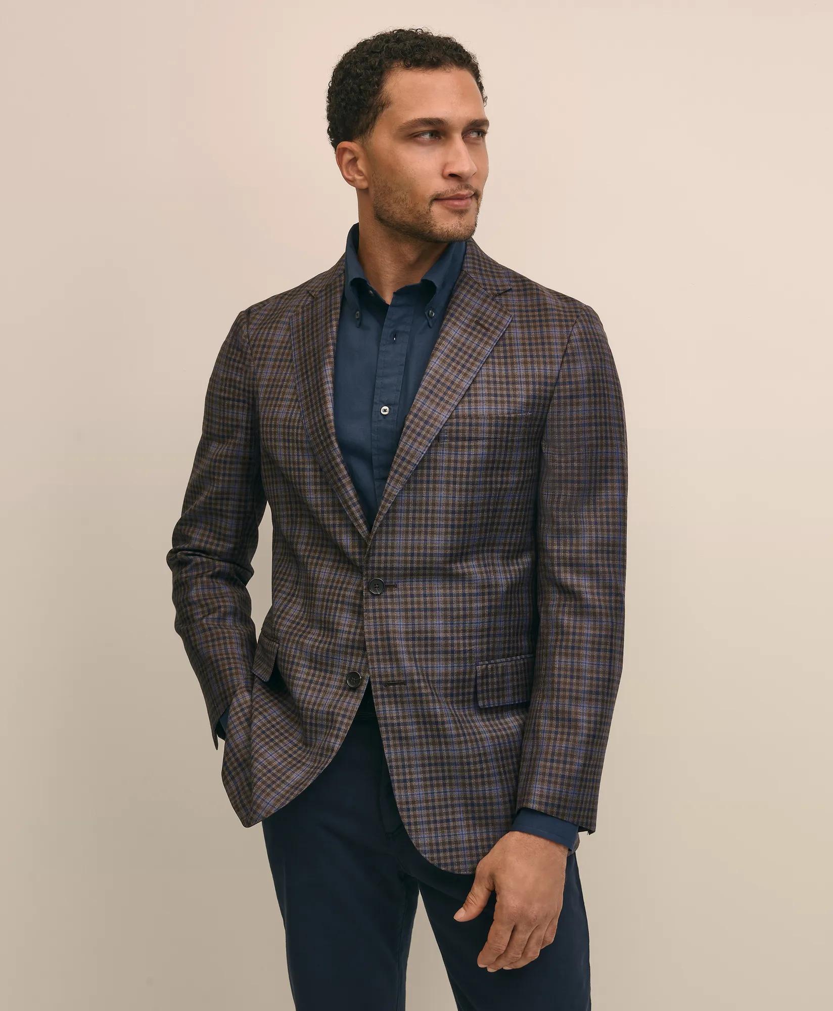 Classic Fit Wool Plaid-Gingham Sport Coat primary