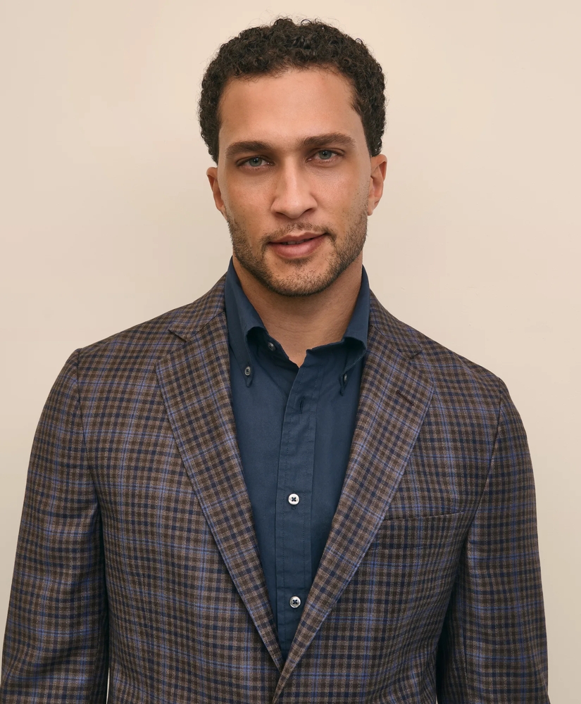 Classic Fit Wool Plaid-Gingham Sport Coat, image 3