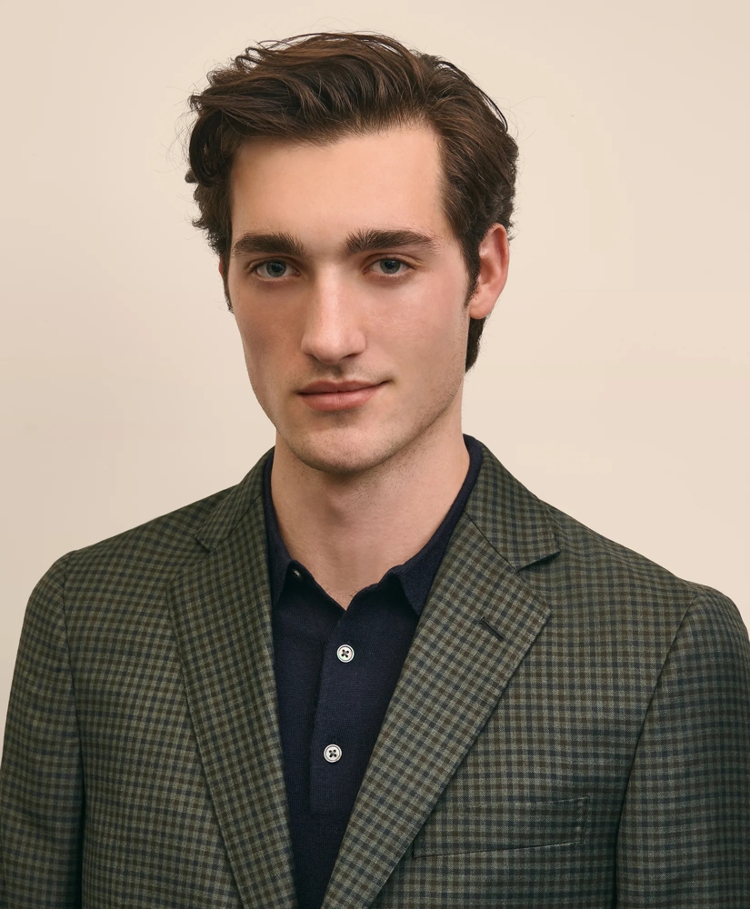 Classic Fit Wool Gingham Sport Coat, image 3