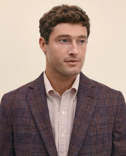 Classic Fit Wool Flannel Plaid Sport Coat, image 3