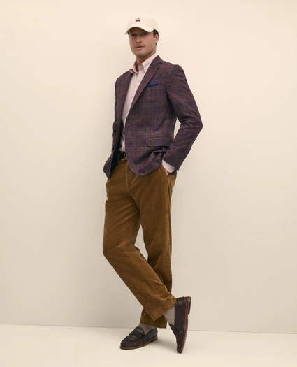 Classic Fit Wool Flannel Plaid Sport Coat, image 5