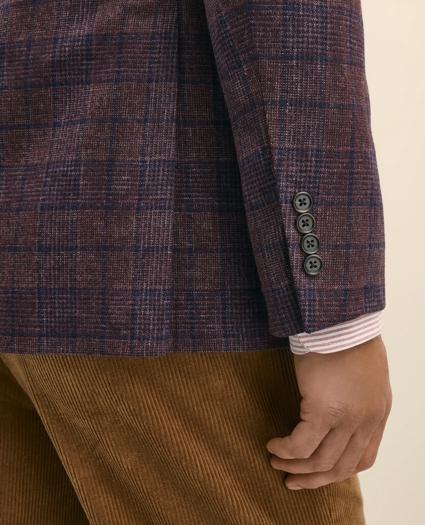 Classic Fit Wool Flannel Plaid Sport Coat, image 6