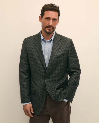 Traditional Fit Wool Gingham Sport Coat, image 1