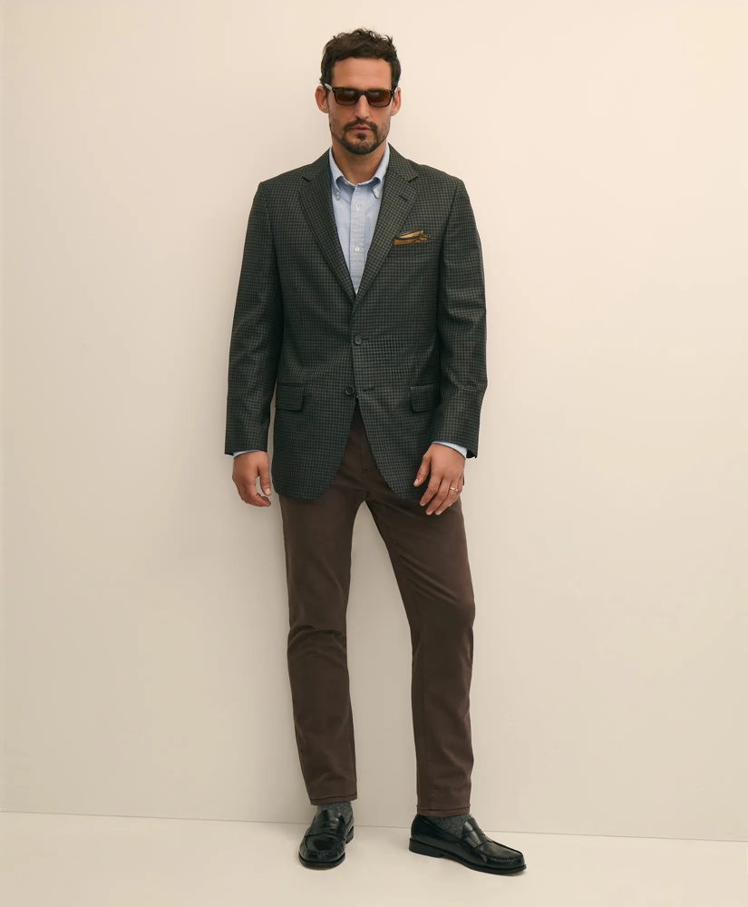 Traditional Fit Wool Gingham Sport Coat, image 2