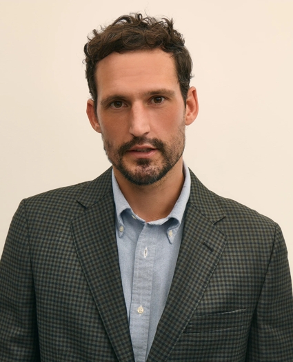 Traditional Fit Wool Gingham Sport Coat, image 3