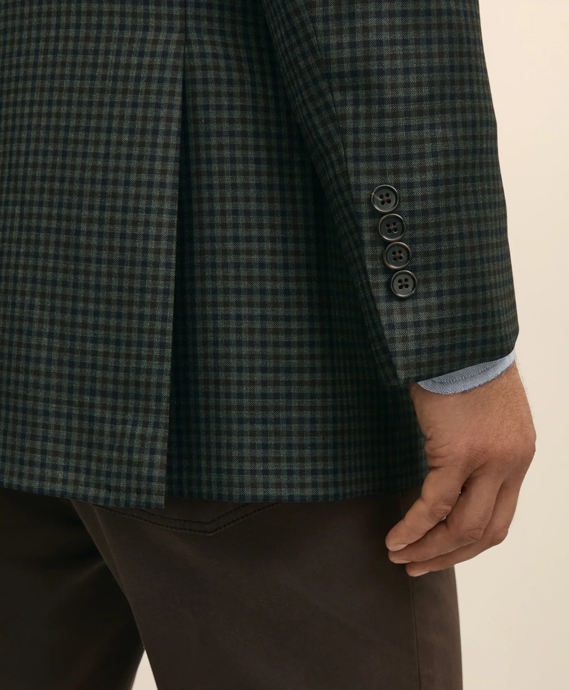 Traditional Fit Wool Gingham Sport Coat, image 5