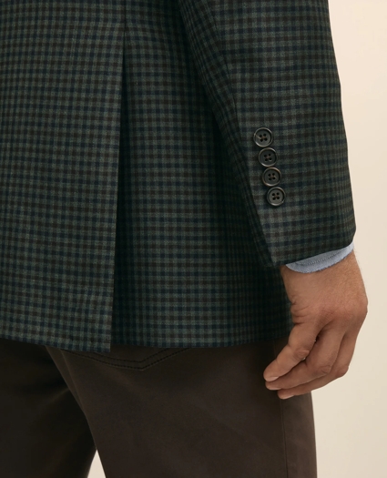 Traditional Fit Wool Gingham Sport Coat, image 5