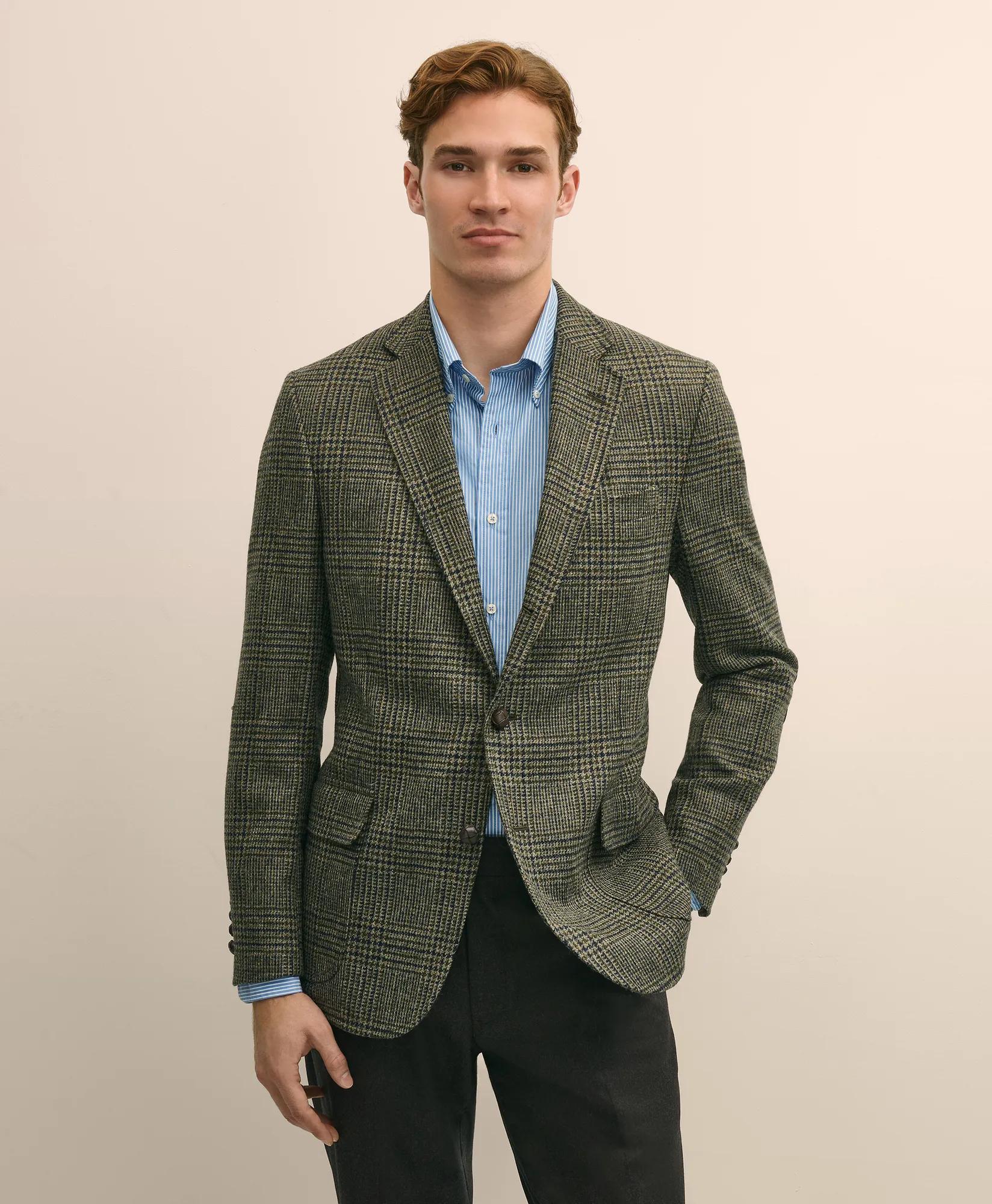 Classic Fit Wool-Cotton Tweed Check 1818 Sport Coat primary