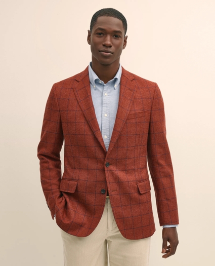 Classic Fit Wool-Cashmere Tweed Windowpane 1818 Sport Coat, image 1