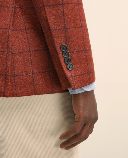 Classic Fit Wool-Cashmere Tweed Windowpane 1818 Sport Coat, image 4