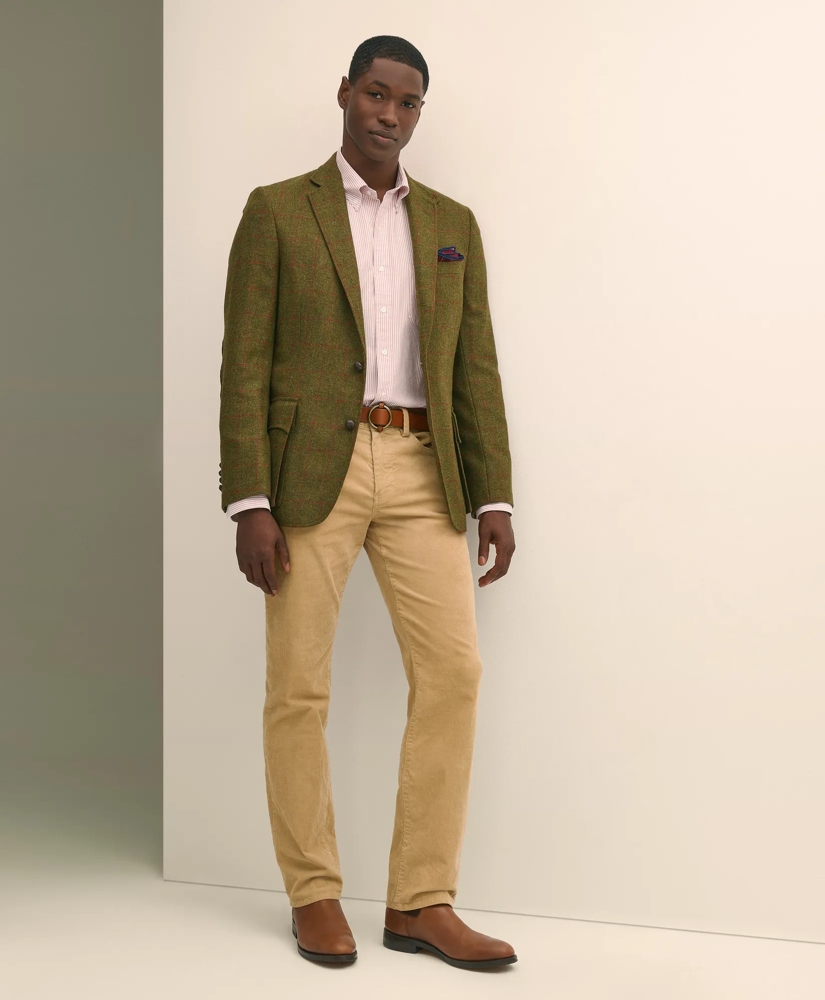 Classic Fit Wool-Cashmere Tweed Windowpane 1818 Sport Coat, image 2
