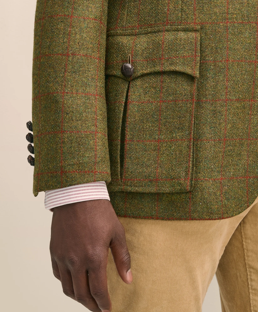 Classic Fit Wool-Cashmere Tweed Windowpane 1818 Sport Coat, image 6