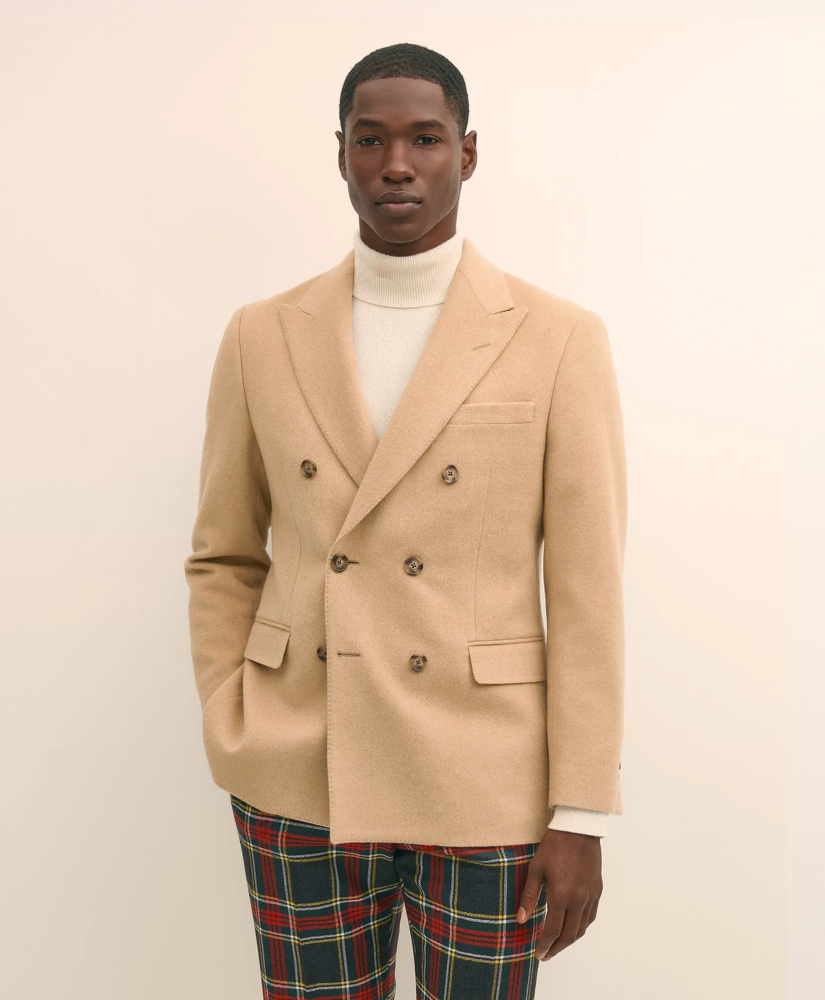 Classic Fit Camel Hair Double-Breasted 1818 Sport Coat