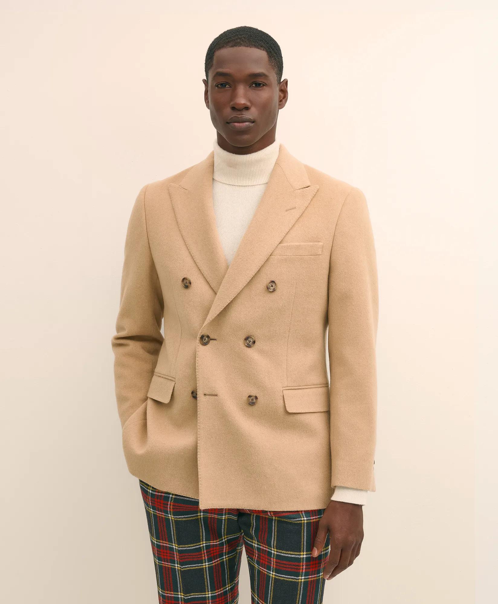 Classic Fit Camel Hair Double-Breasted 1818 Sport Coat primary