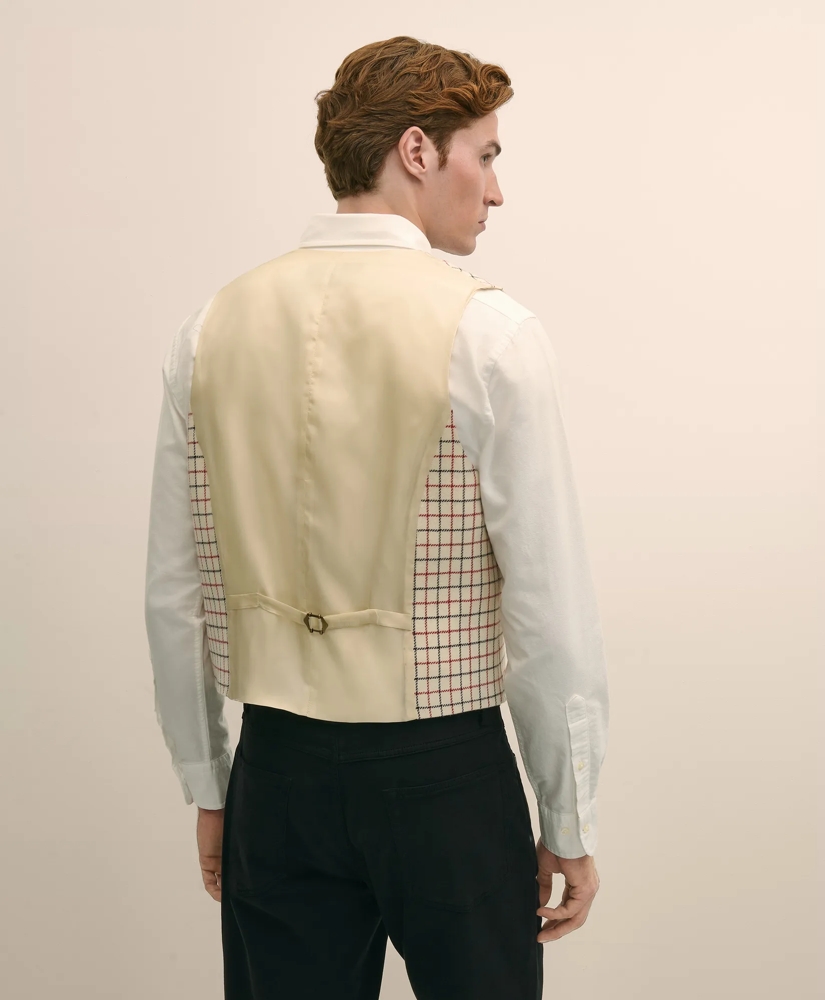 Classic Fit Wool Tattersall Suit Vest, image 4