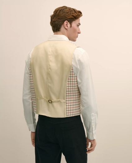 Classic Fit Wool Tattersall Suit Vest, image 4
