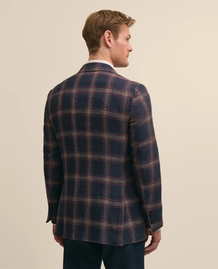 Classic Fit Linen-Silk-Cotton Check 1818 Sport Coat, image 4