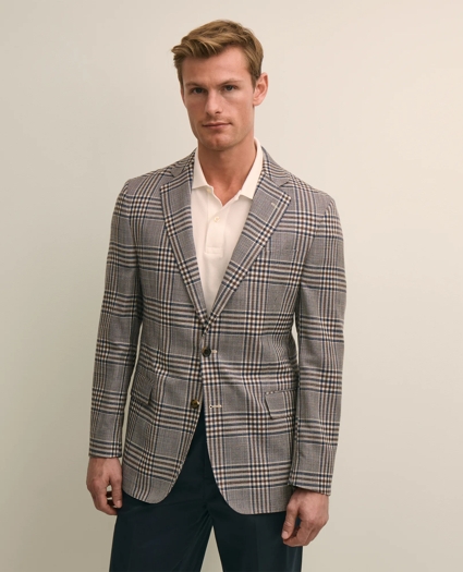 Classic Fit Linen-Silk-Cotton Check 1818 Sport Coat, image 1