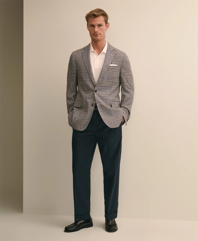 Classic Fit Linen-Silk-Cotton Check 1818 Sport Coat, image 2