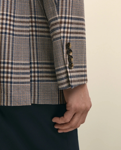 Classic Fit Linen-Silk-Cotton Check 1818 Sport Coat, image 5
