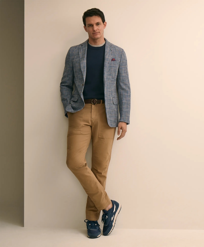 Classic Fit Cotton-Linen-Wool Hopsack Sport Coat, image 1