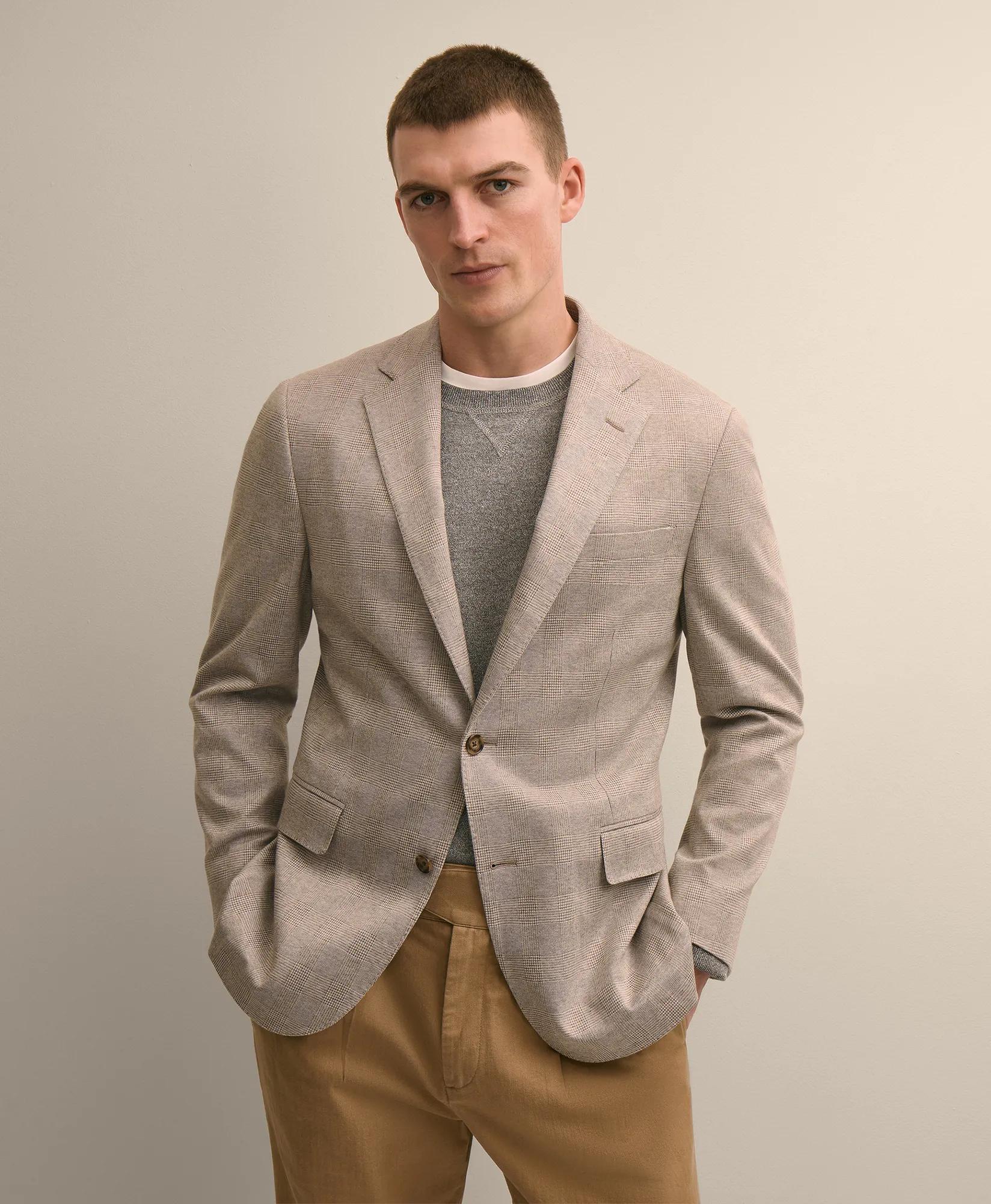 Classic Fit Cotton Jacquard Knit Sport Coat primary