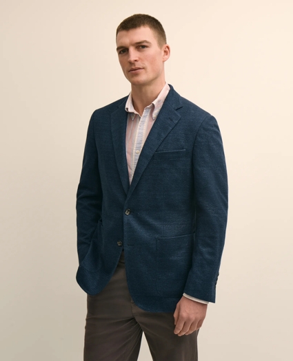 Classic Fit Linen-Cotton Knit Sport Coat, image 1