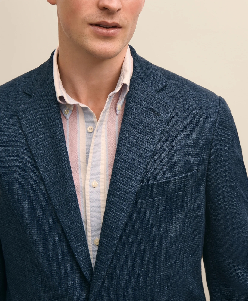 Classic Fit Linen-Cotton Knit Sport Coat, image 3