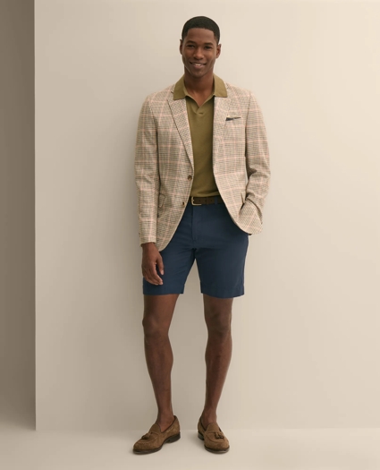 Classic Fit Cotton-Silk-Linen Gingham 1818 Sport Coat, image 2