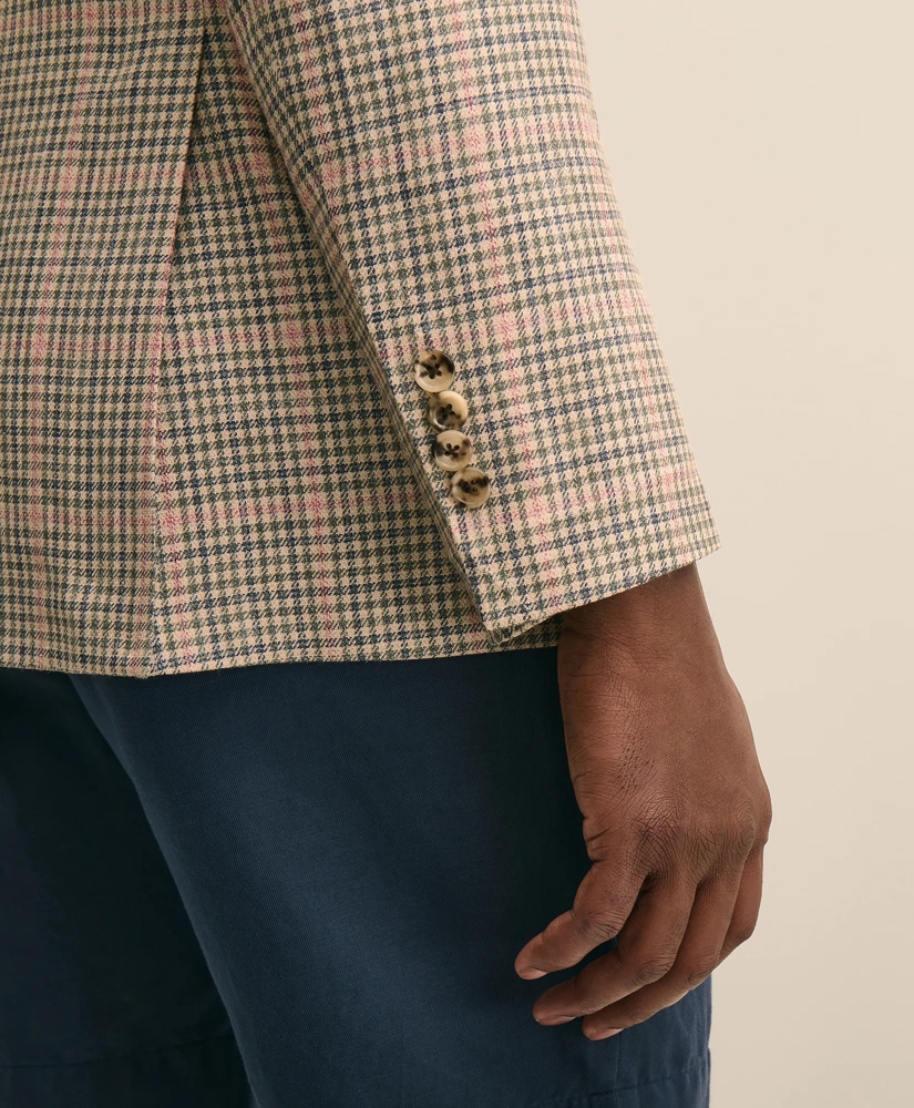 Classic Fit Cotton-Silk-Linen Gingham 1818 Sport Coat, image 5