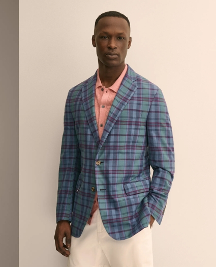 Classic Fit Cotton Madras Sport Coat, image 1