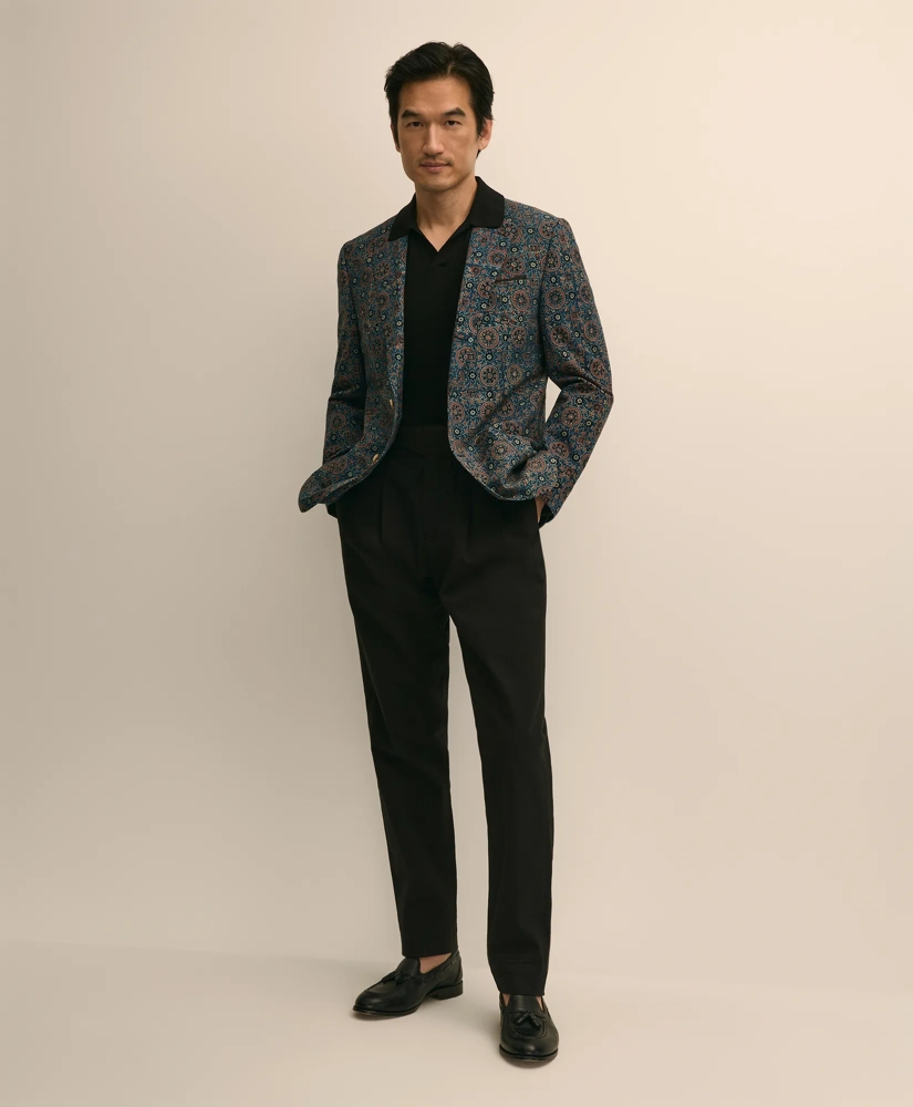 Classic Fit Cotton Medallion Mosaic Sport Coat, image 2