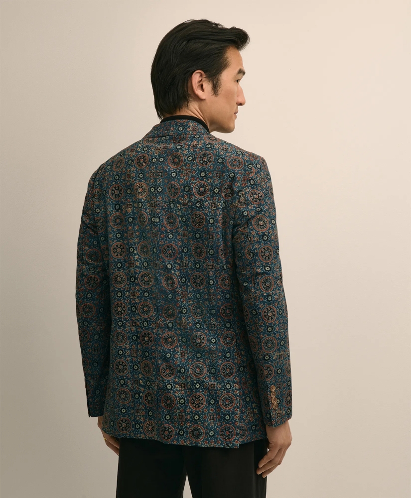 Classic Fit Cotton Medallion Mosaic Sport Coat, image 4