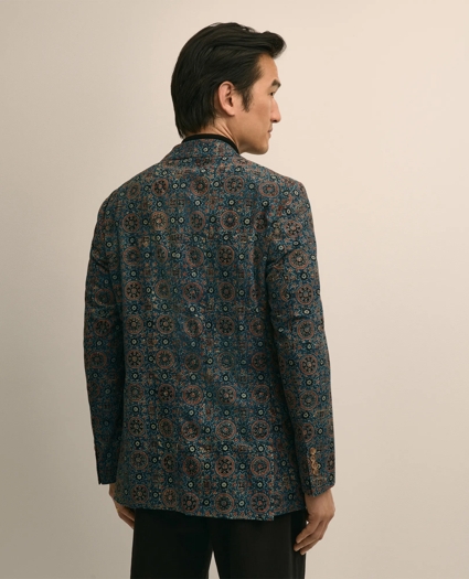 Classic Fit Cotton Medallion Mosaic Sport Coat, image 4
