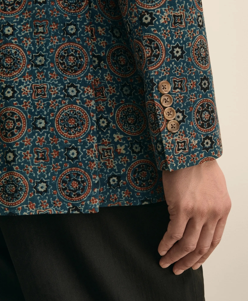 Classic Fit Cotton Medallion Mosaic Sport Coat, image 5