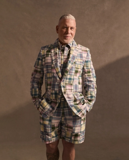 No. 1 Sack Sport Coat in Cotton Patchwork Madras, image 2