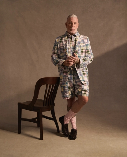 No. 1 Sack Sport Coat in Cotton Patchwork Madras, image 3