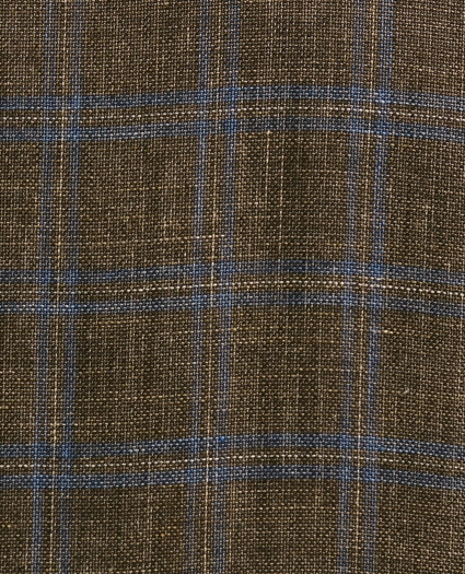 Classic Fit Linen-Cotton-Wool Hopsack Windowpane Sport Coat, image 6