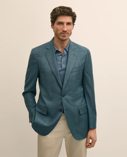 Traditional Fit Wool Check Sport Coat, image 1