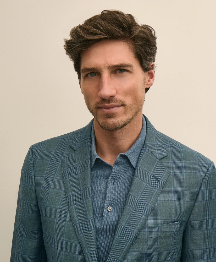 Traditional Fit Wool Check Sport Coat, image 3