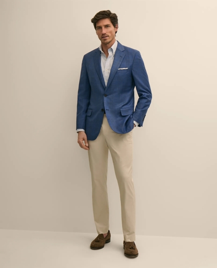 Traditional Fit Wool Check Sport Coat, image 1