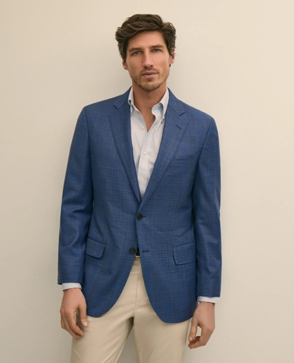 Traditional Fit Wool Check Sport Coat, image 2