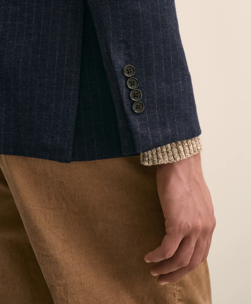 Classic Fit Wool Blend Stripe Knit Sport Coat, image 5