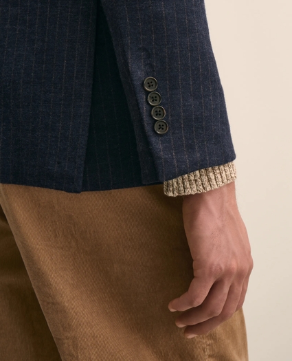 Classic Fit Wool Blend Stripe Knit Sport Coat, image 5