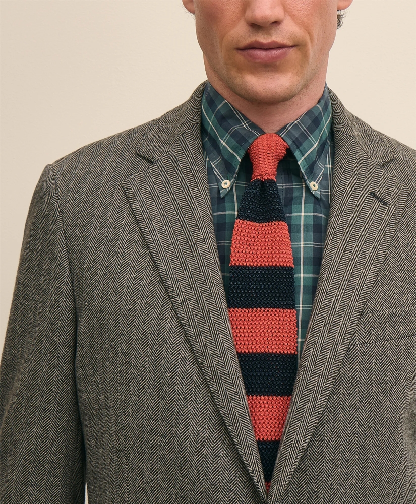 Classic Fit Cotton Blend Herringbone Knit Sport Coat, image 3